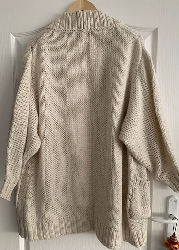 Bej Örgü Kadın Hırka, Rahat ve Salaş - Görsel 3