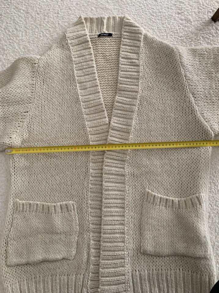 Bej Örgü Kadın Hırka, Rahat ve Salaş - Görsel 5