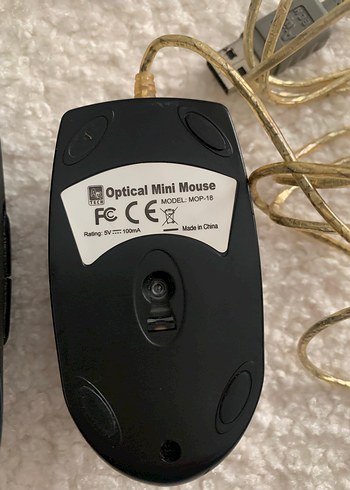 Kablolu Karanlık Gri Bilgisayar Fareleri mause - Görsel 6