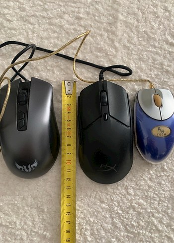 Kablolu Karanlık Gri Bilgisayar Fareleri mause - Görsel 7