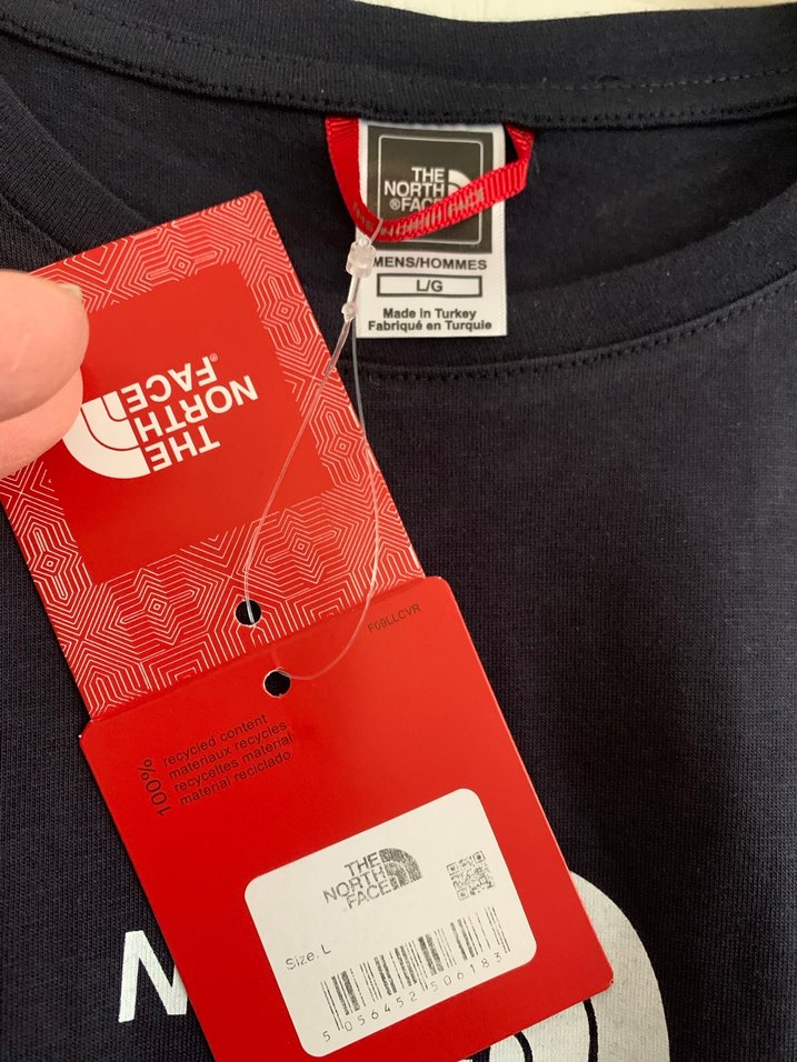 Erkek siyah The North Face Baskılı Tişört - Görsel 2