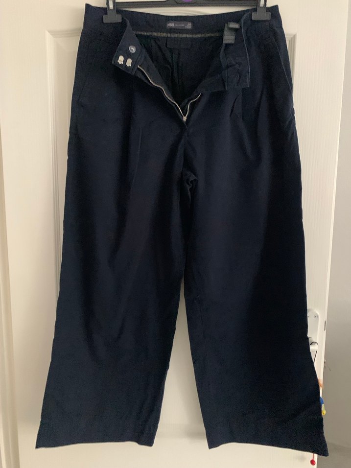 Kadın Lacivert Rahat Kesim Pantolon - Görsel 4