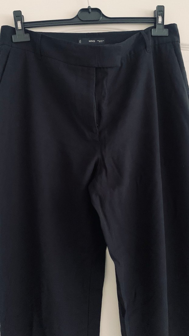 Siyah mango Kadın Kumaş Pantolon - Görsel 5