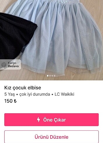5 Yaş Beden gri Renk Kız çocuk abiye
