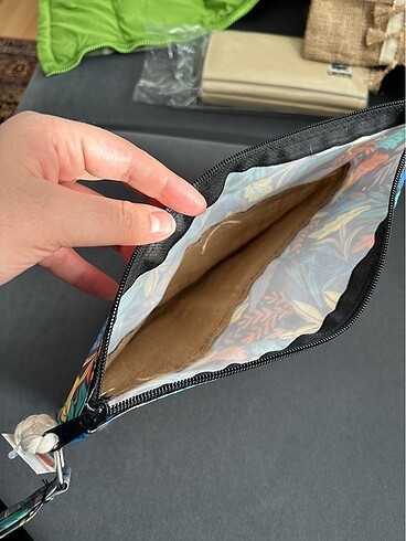  Beden fermuarlı clutch