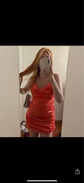 Sheinside Turuncu elbise