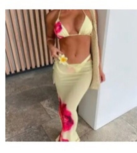 s Beden Pareolu bikini takımı