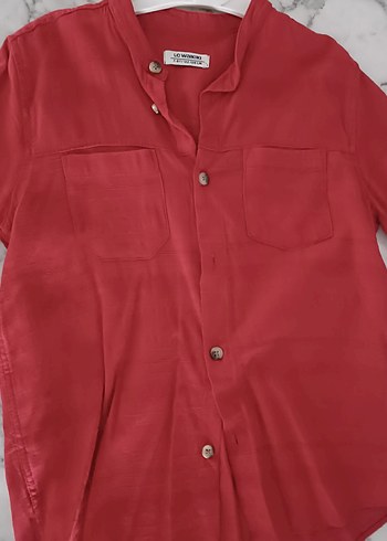lc Waikiki kırmızı gömlek - Görsel 2