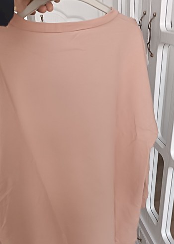 Pembe Fırfırlı Uzun Kollu Kadın Sweatshirt - Görsel 4