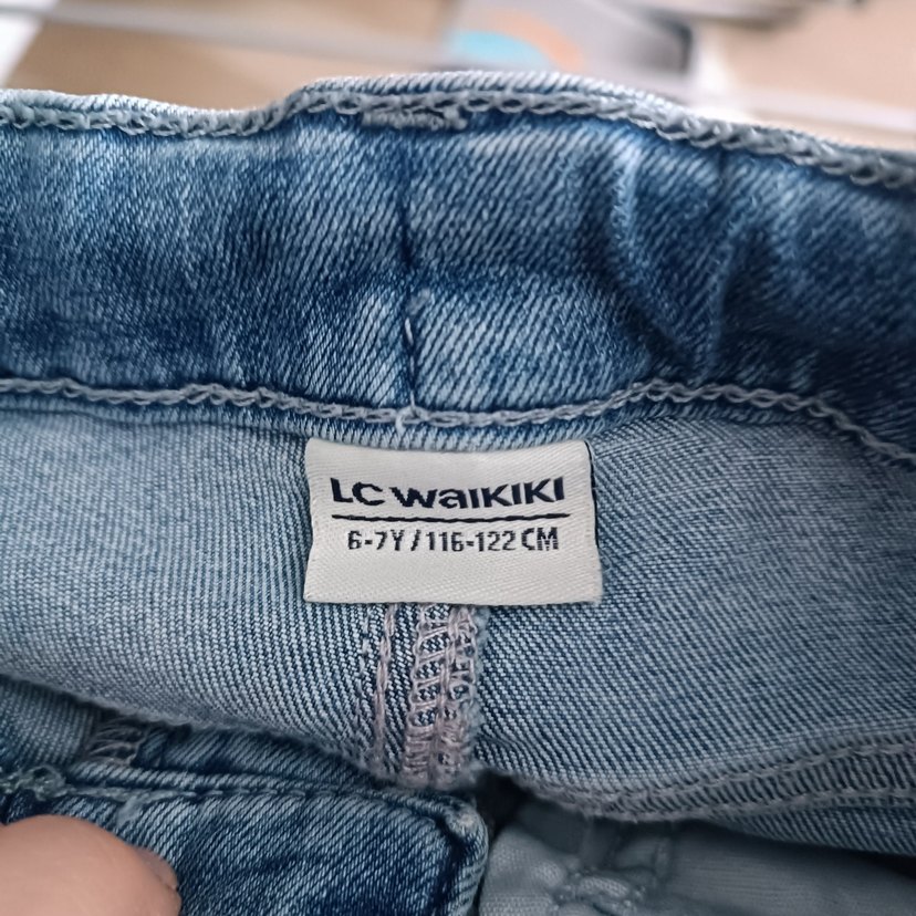 Erkek Çocuk Mavi Dar Kesim Kot Şort - Görsel 3