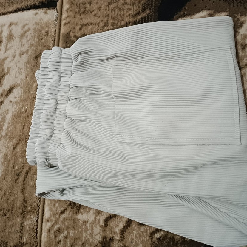 Gri rahat kesim pantolon - Görsel 3