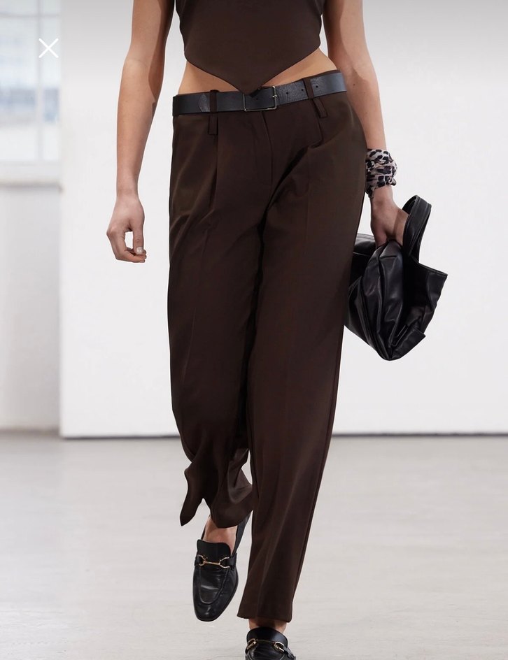 Kahverengi Kumaş Pantolon - Görsel 2