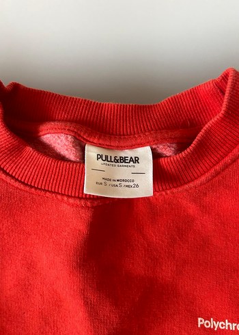Pull and Bear Turuncu Oversize Kadın Sweatshirt
