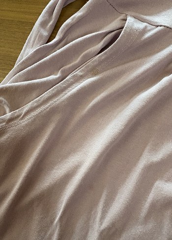 Bej Drapeli Uzun bohem Elbise - Görsel 3