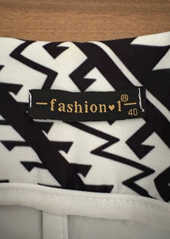 Bohem Desenli Uzun Kollu Kadın Blazer Ceket - Görsel 2