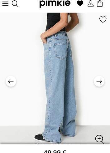 m Beden mavi Renk Strass jean pantolon