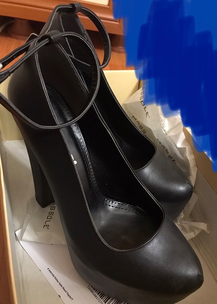 Deri Topuklu Ayakkabı - Görsel 4