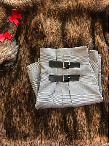 Vintage Pileli Kemer Detay Etek - Görsel 2