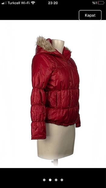 Kırmızı Şişme Mont - Görsel 2