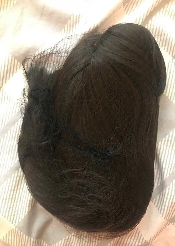 Koyu Kahverengi Çok Gerçekçi Dolgun Peruk - Görsel 3