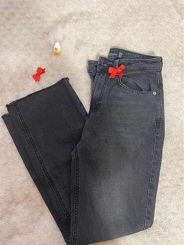 Stradivarius D98 straight fit vintage jean - Görsel 7