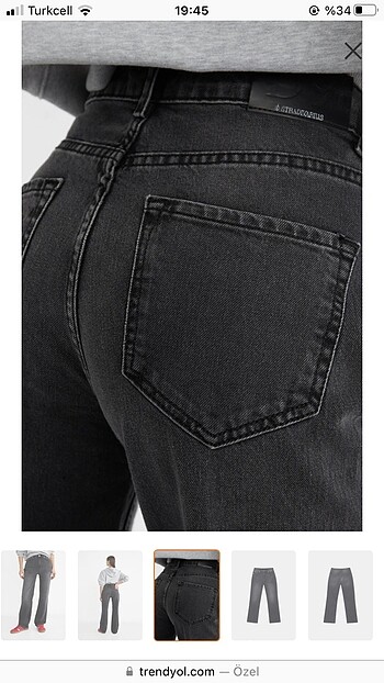 Stradivarius D98 straight fit vintage jean - Görsel 11