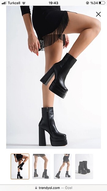 American Vintage Y2k Platform topuklu bot