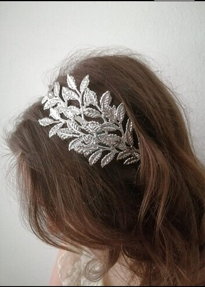 Helen Yapraklı Gümüş Taç - Görsel 3