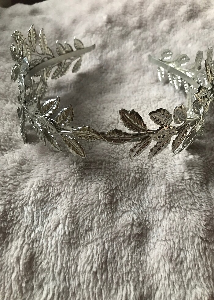 Helen Yapraklı Gümüş Taç - Görsel 2