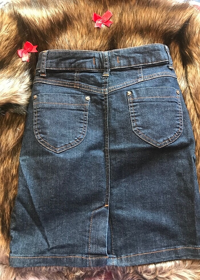 vintage kot etek - Görsel 2