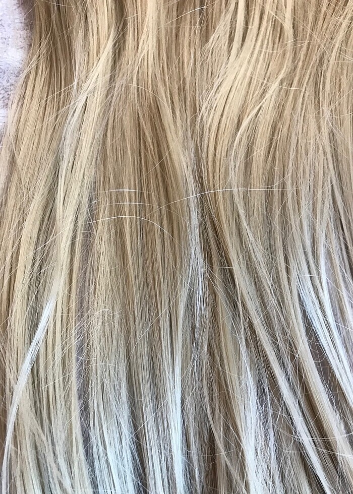 Küllü Sarı Yarım Ay Çok Gerçekçi Çıtçıt Peruk - Görsel 4