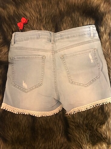 Lollipops Lolita buz mavisi yırtık detay kot şort