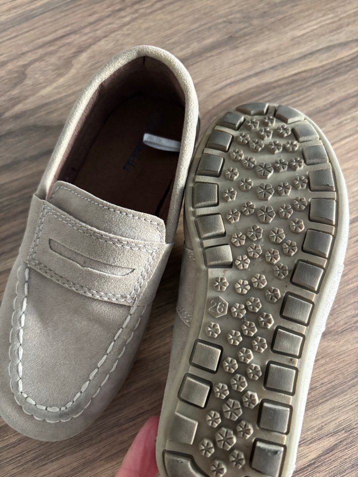 Bej Süet Erkek Çocuk Özel Ayakkabı - Görsel 4