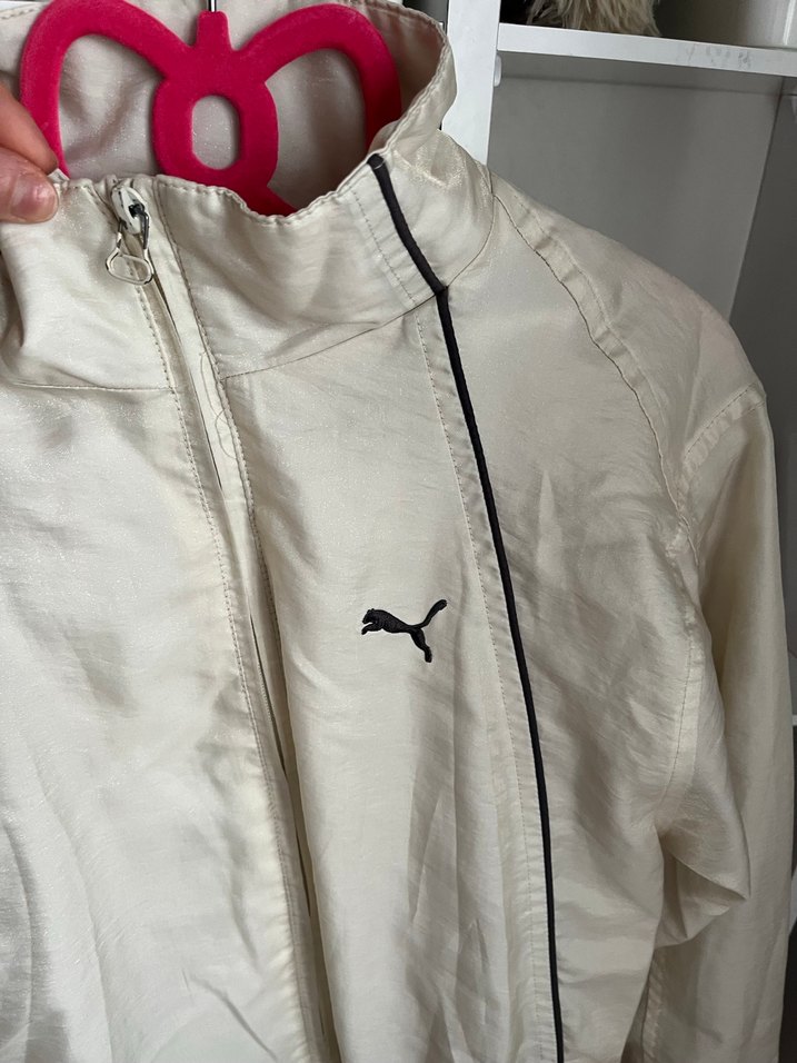 Beyaz Fermuarlı Kadın Keten Ceket - Görsel 5