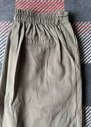 Kadın Keten Kemerli Mini Şort - Görsel 8