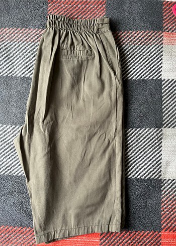 Kadın Keten Kemerli Mini Şort - Görsel 10