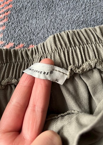 Kadın Keten Kemerli Mini Şort - Görsel 3