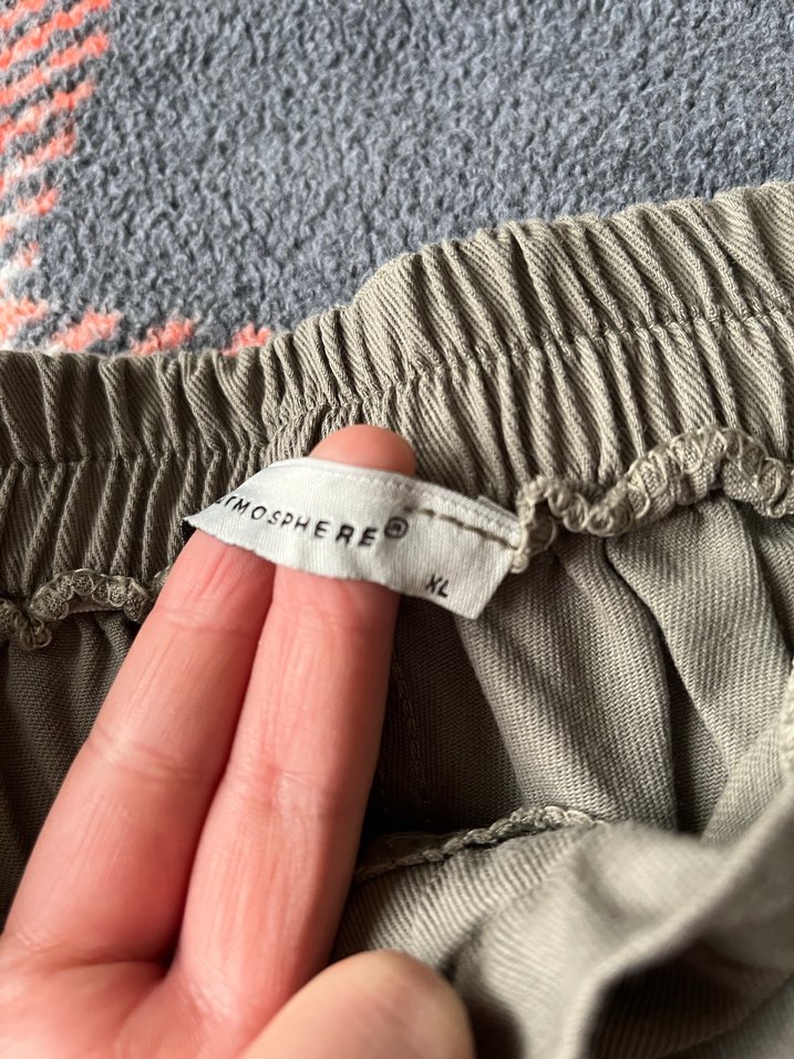 Kadın Keten Kemerli Mini Şort - Görsel 3