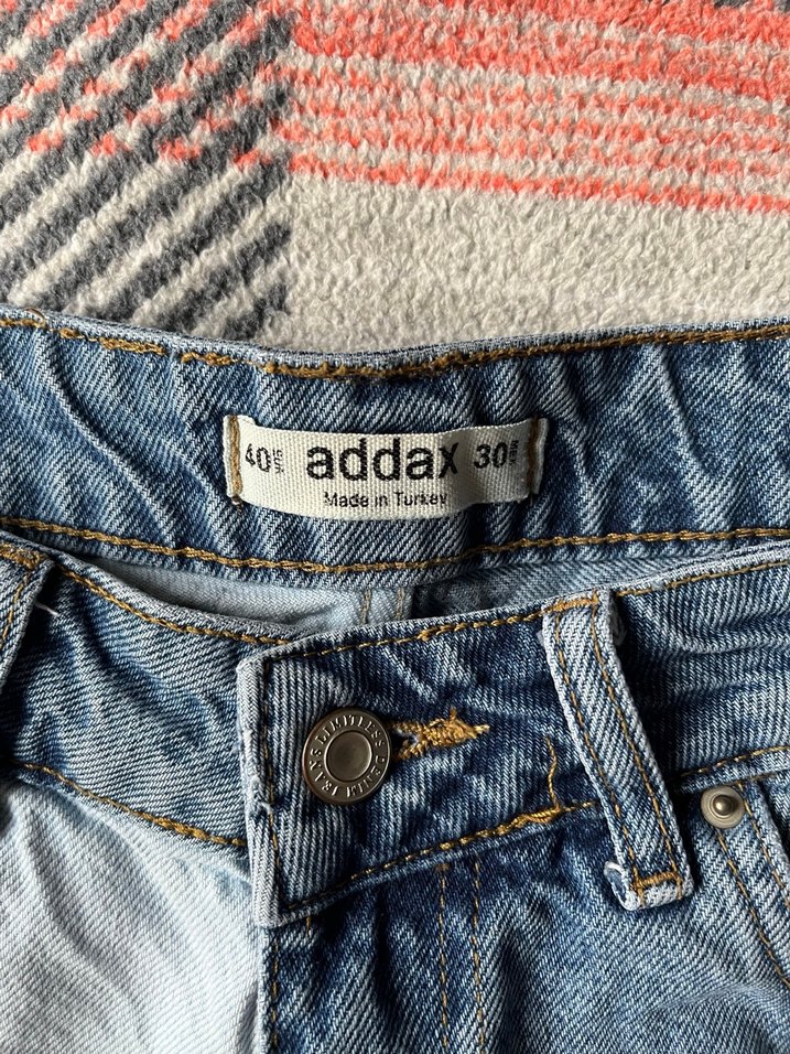 Kadın Mavi Bağcıklı Denim Mini Şort - Görsel 2