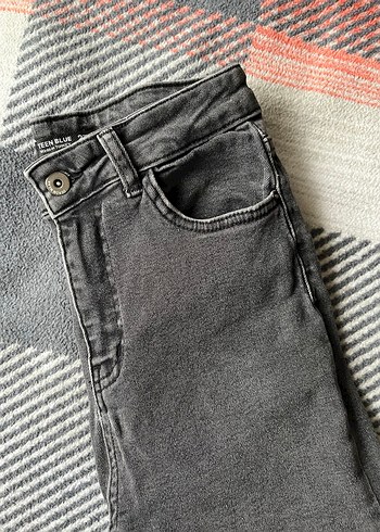 Gri Kadın Denim Jean Pantolon - Görsel 4