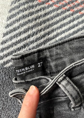 Gri Kadın Denim Jean Pantolon - Görsel 3