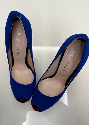 Mavi Platform Topuklu Kadın Stiletto - Görsel 3