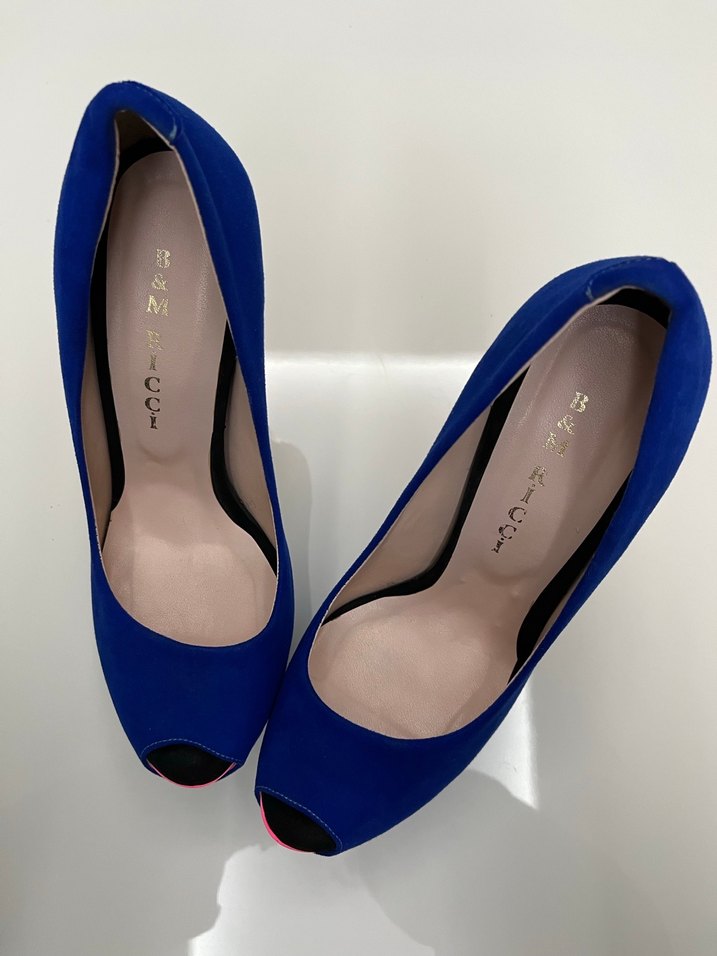 Mavi Platform Topuklu Kadın Stiletto - Görsel 3