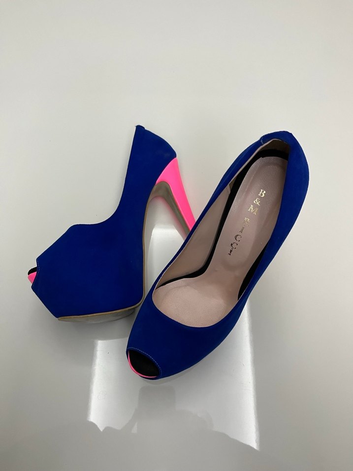 Mavi Platform Topuklu Kadın Stiletto - Görsel 2