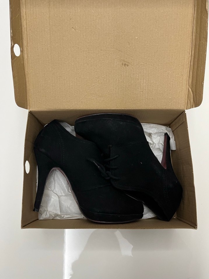 Siyah Platform Topuklu Kadın Bot - Görsel 2