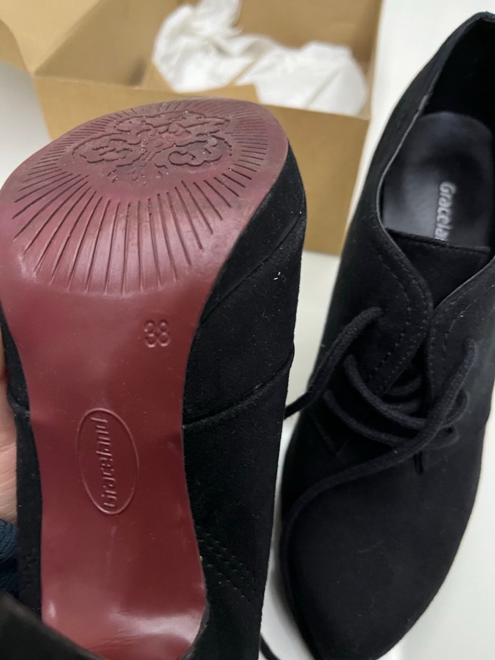 Siyah Platform Topuklu Kadın Bot - Görsel 5