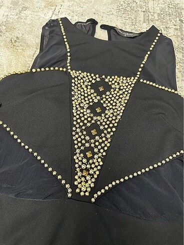 Miss Selfridge Bel ve sırt detaylı elbise