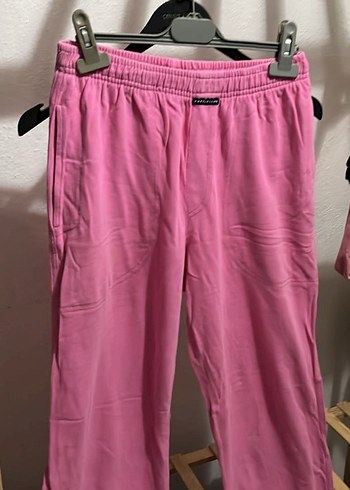 Pembe Kadın Rahat Kesim Eşofman Altı - Görsel 2