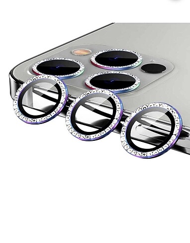 iPhone 13 pro Max uyumlu kamera lens taşlı koruma