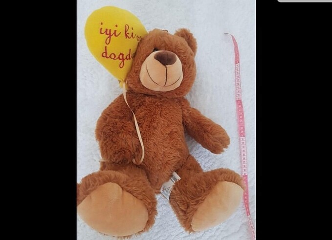 Fisher Price İyiki doğdun yazılı peluş ayıcık 